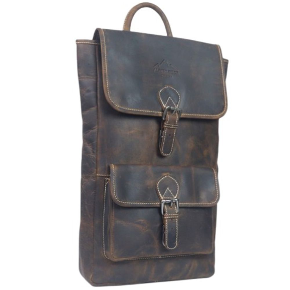 Ein-Riemen-Rucksack / Crossbody-Bag von Alpenleder - Scrambler, Old Havanna