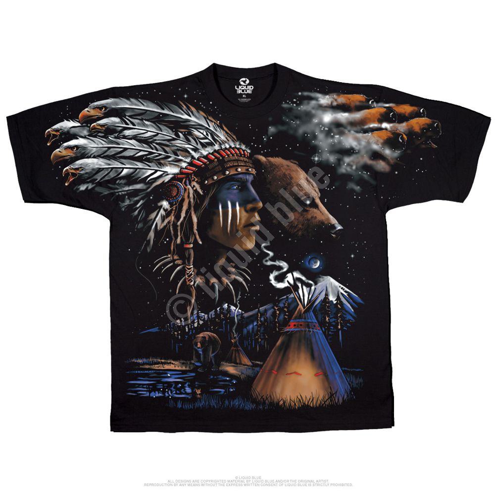 Liquid Blue Indianer T-Shirt - Indian Bear