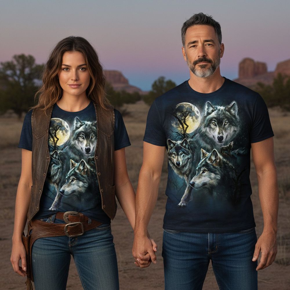 The Mountain T-Shirt - Moon Wolves Collage