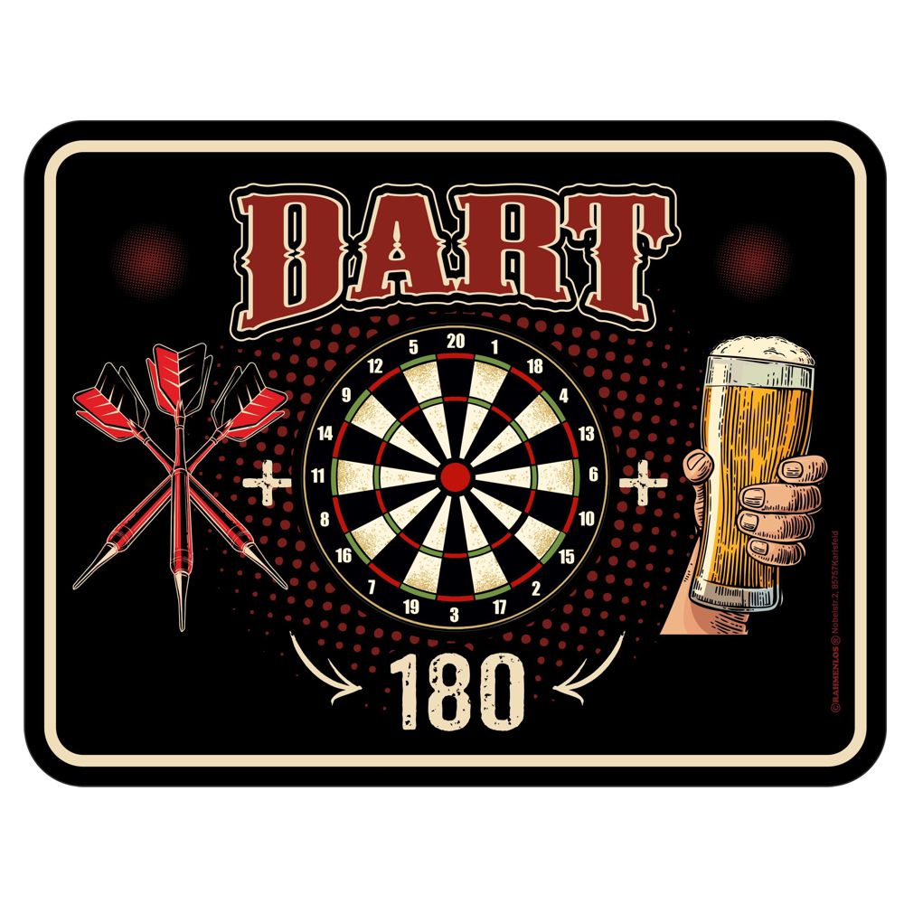 Blechschild - Dart 180 Flights