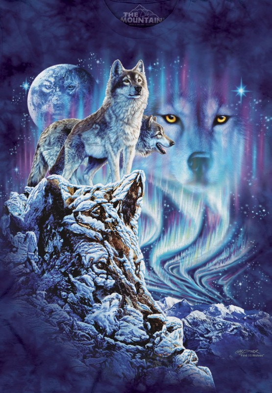 The Mountain T-Shirt - Find 10 Wolves