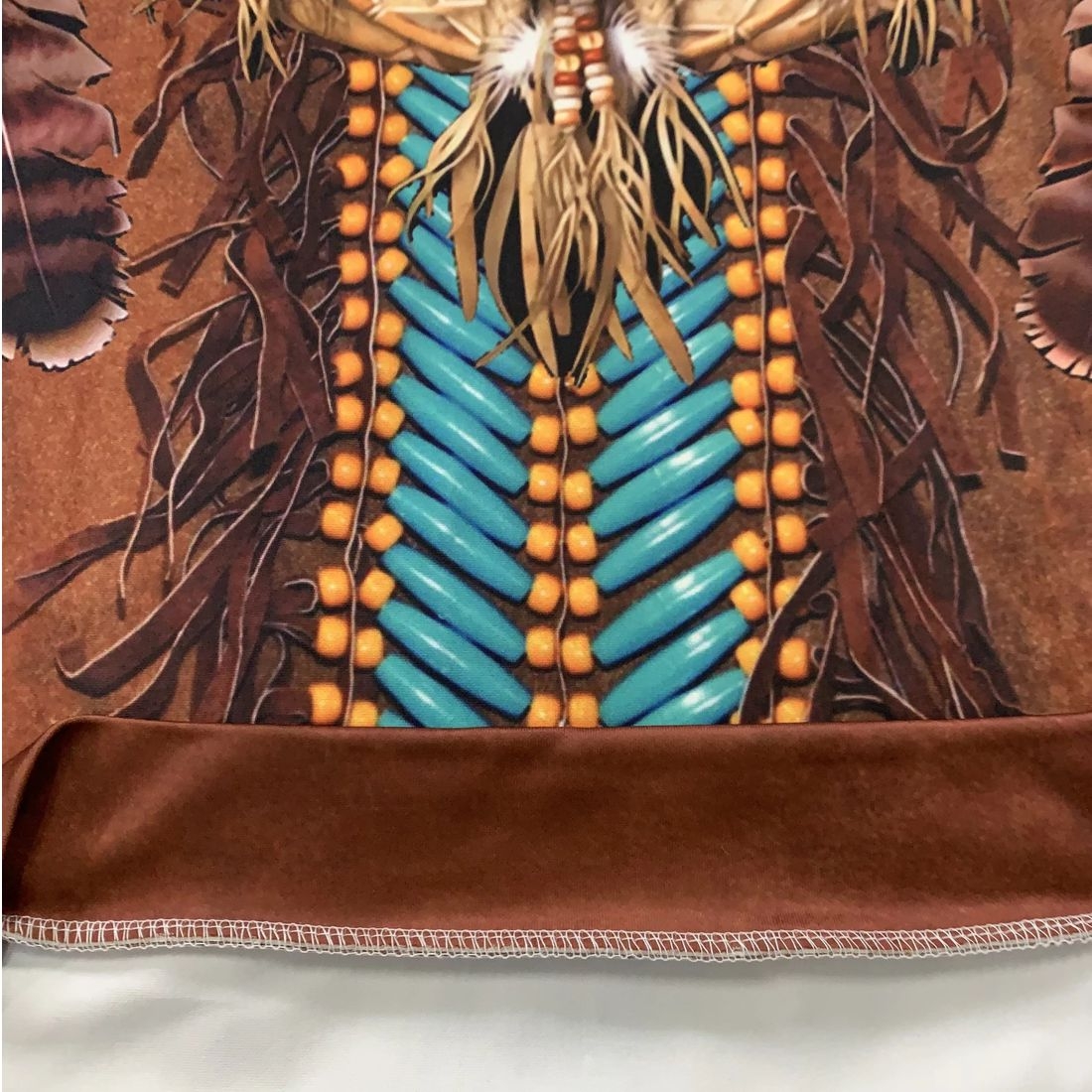 Premium Indianer-Hoodie / Kapuzenshirt - Sioux Warrior