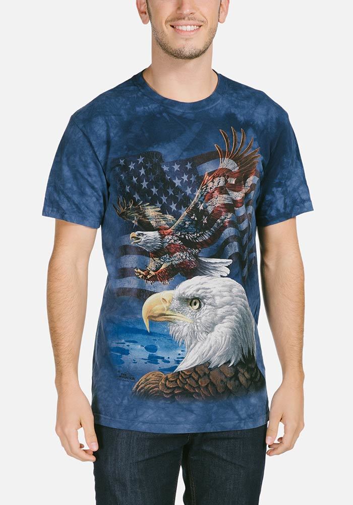 The Mountain T-Shirt - Eagle Flag Collage