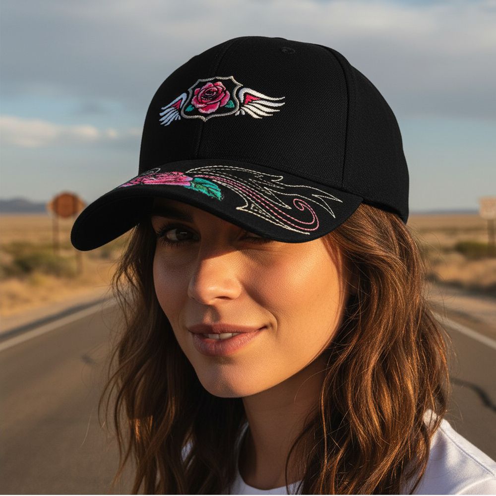 Western Basecap - Ladies Cap - Western Rose