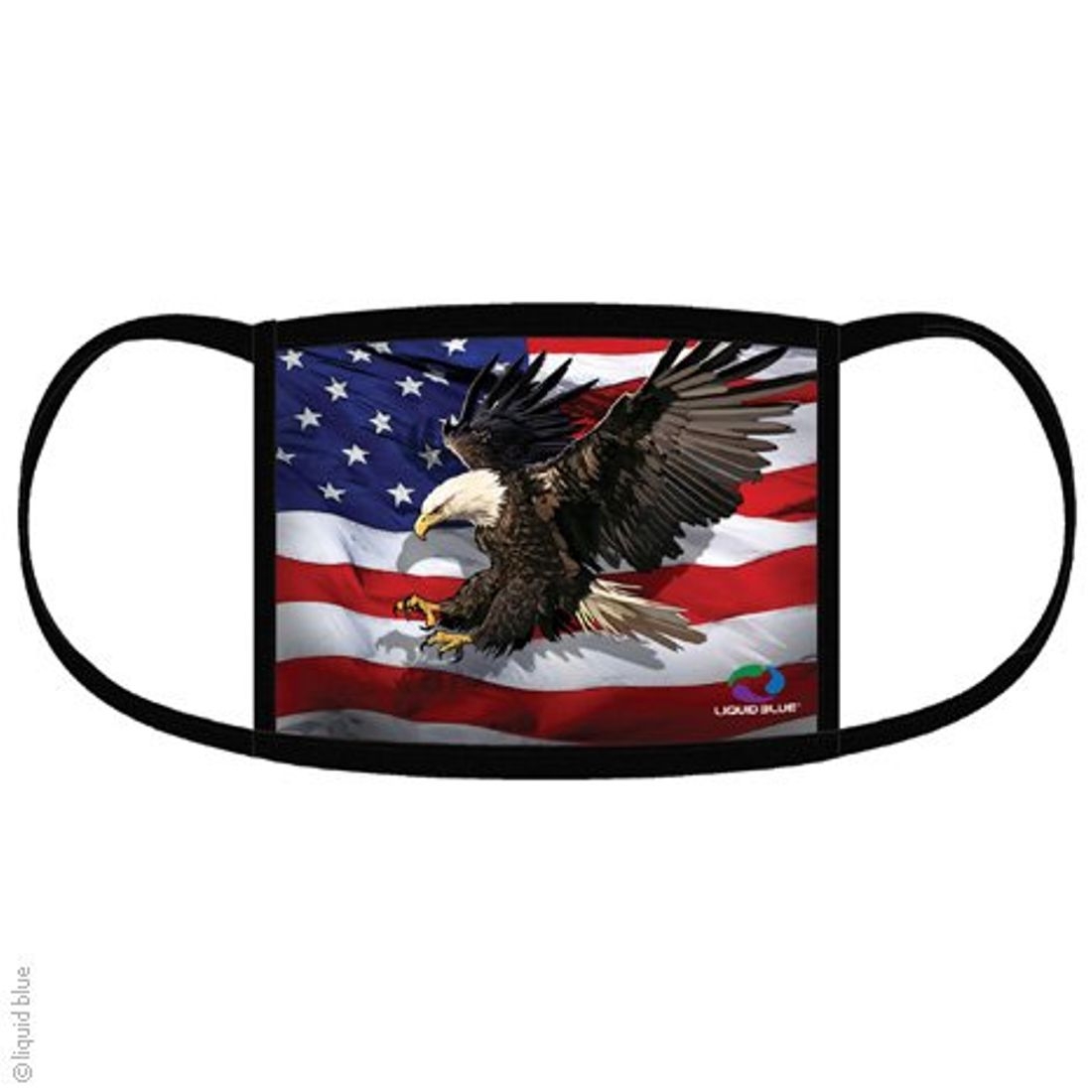 Gesichtsmaske / Mund- & Nasenschutz von Liquid Blue - American Eagle Flag