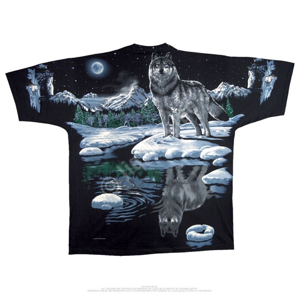 Liquid Blue T-Shirt - Arctic Wolf