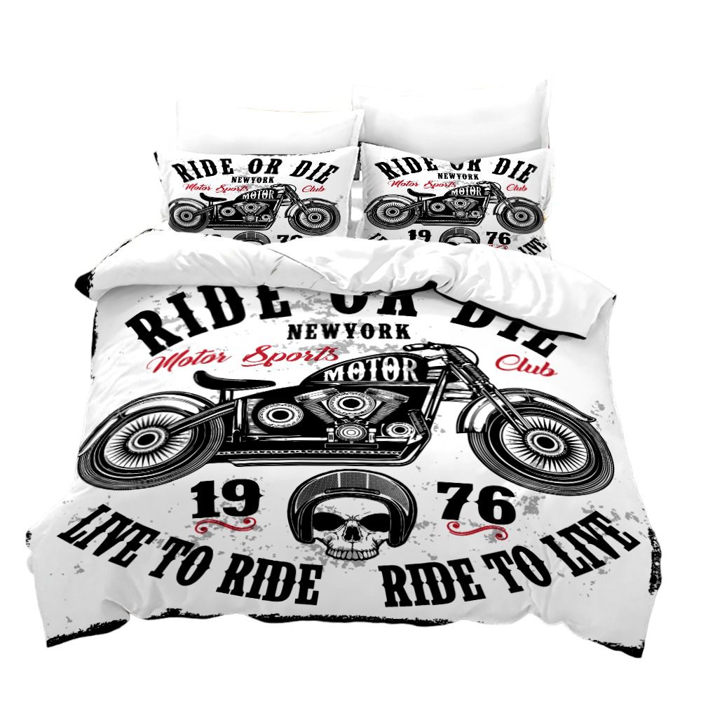 Bettwäsche für Biker: Live to Ride
