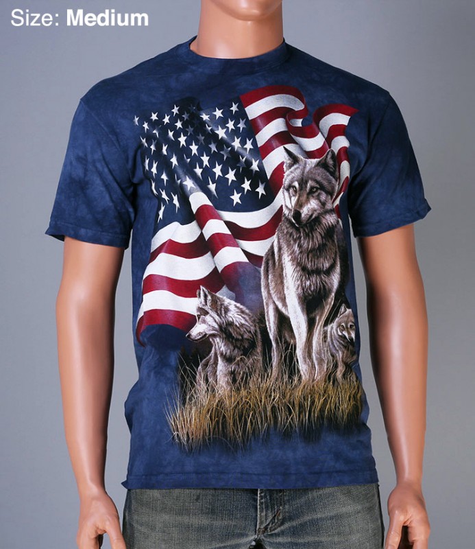 Reduziert - The Mountain T-Shirt - Wolf Flag, Größe S