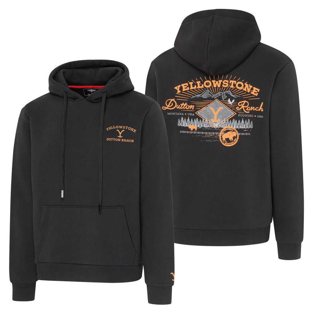 Western Unisex Hoodie - Yellowstone Collection - Dutton Ranch