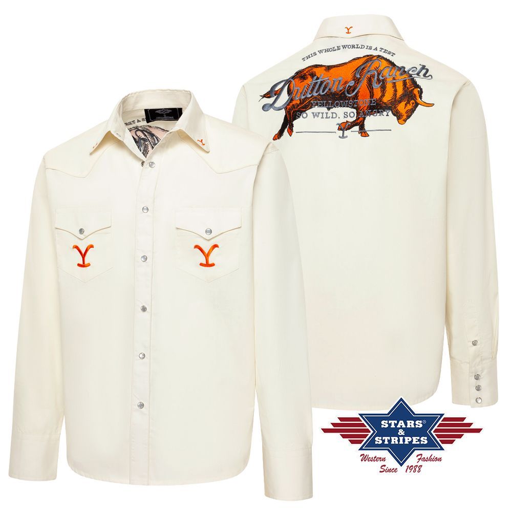 Reduziert - Westernhemd - Yellowstone Collection - So Wild, So Angry, Größe M