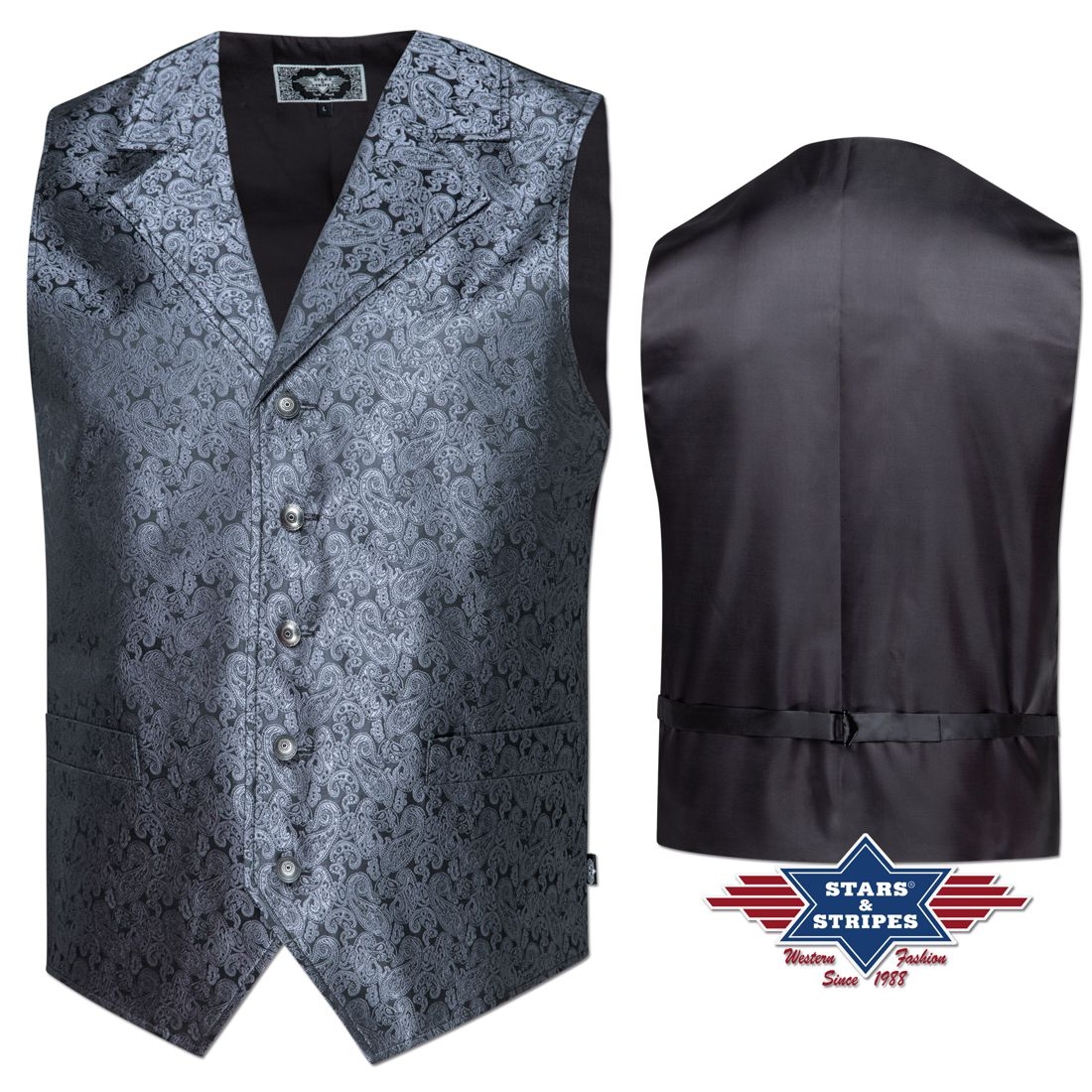 Reduziert - Weste von Stars & Stripes - Clay, Old Style, Größe 3XL