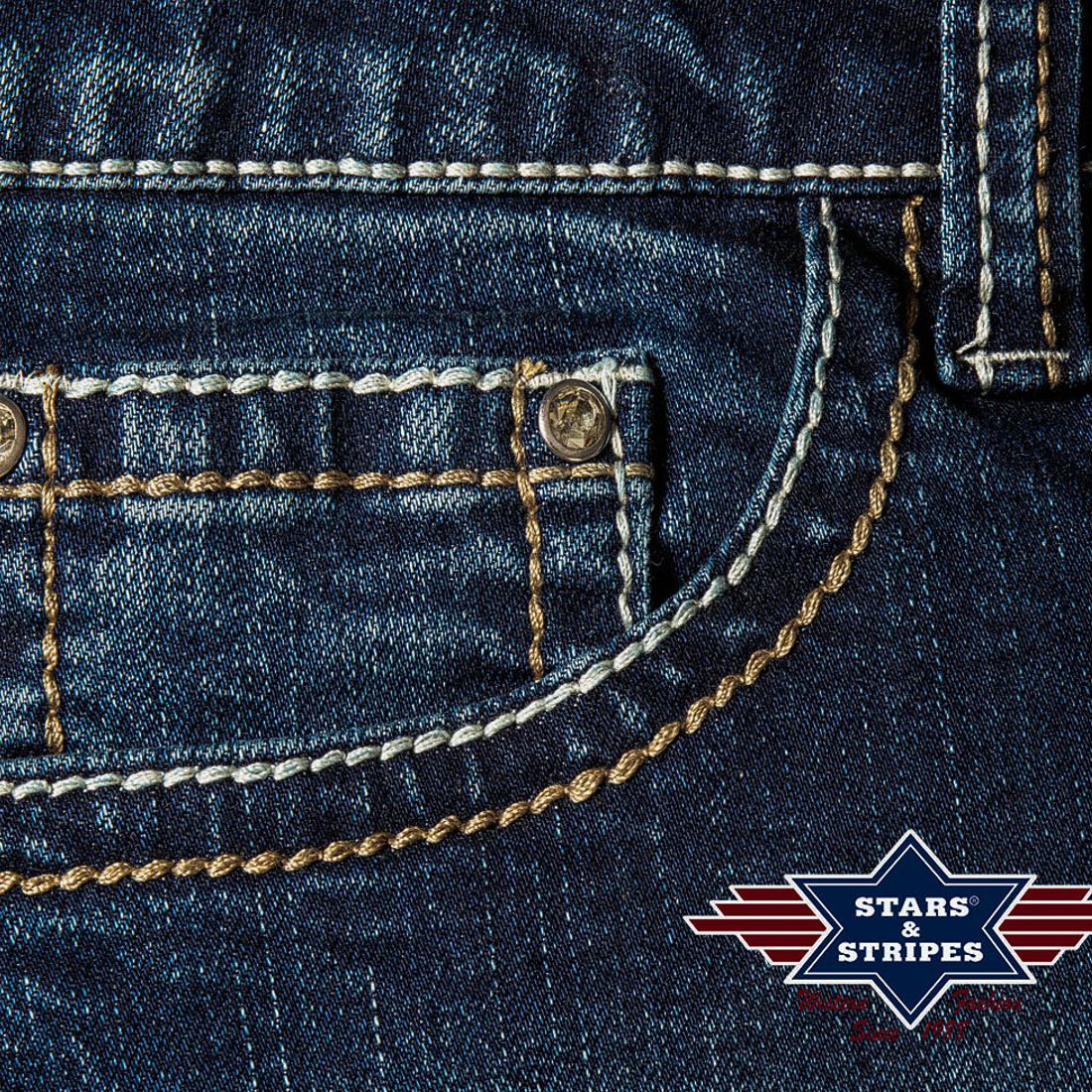Western Jeans Shorts - Diamond Short