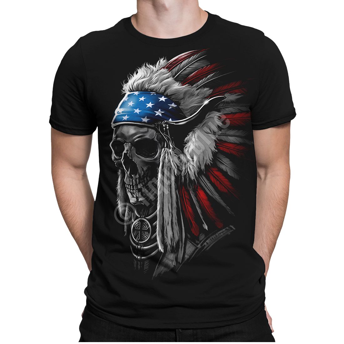 Liquid Blue T-Shirt - Indianer - USA Chief