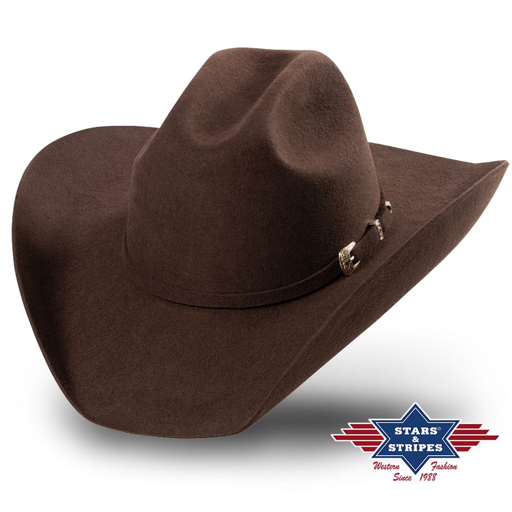 Westernhut aus Wollfilz – Wyoming, Braun