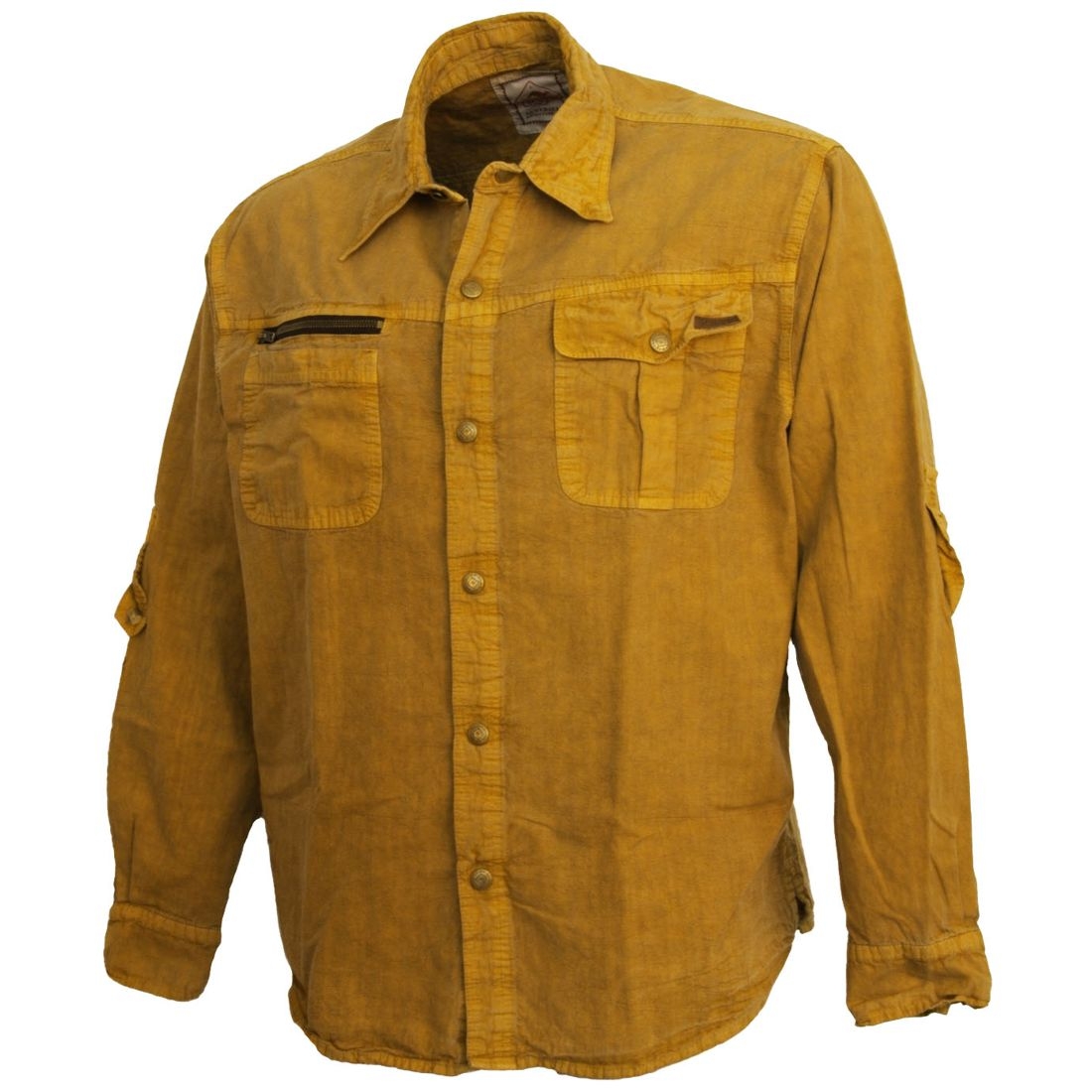Reduziert - Scippis Canvashemd - Broome, Mustard, Größe 3XL
