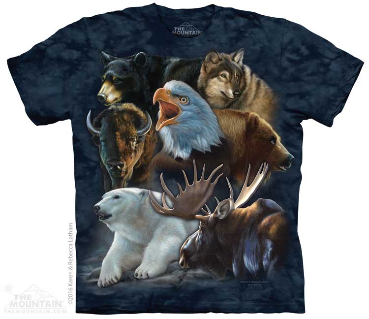 The Mountain T-Shirt - Wild Alaskan Collage