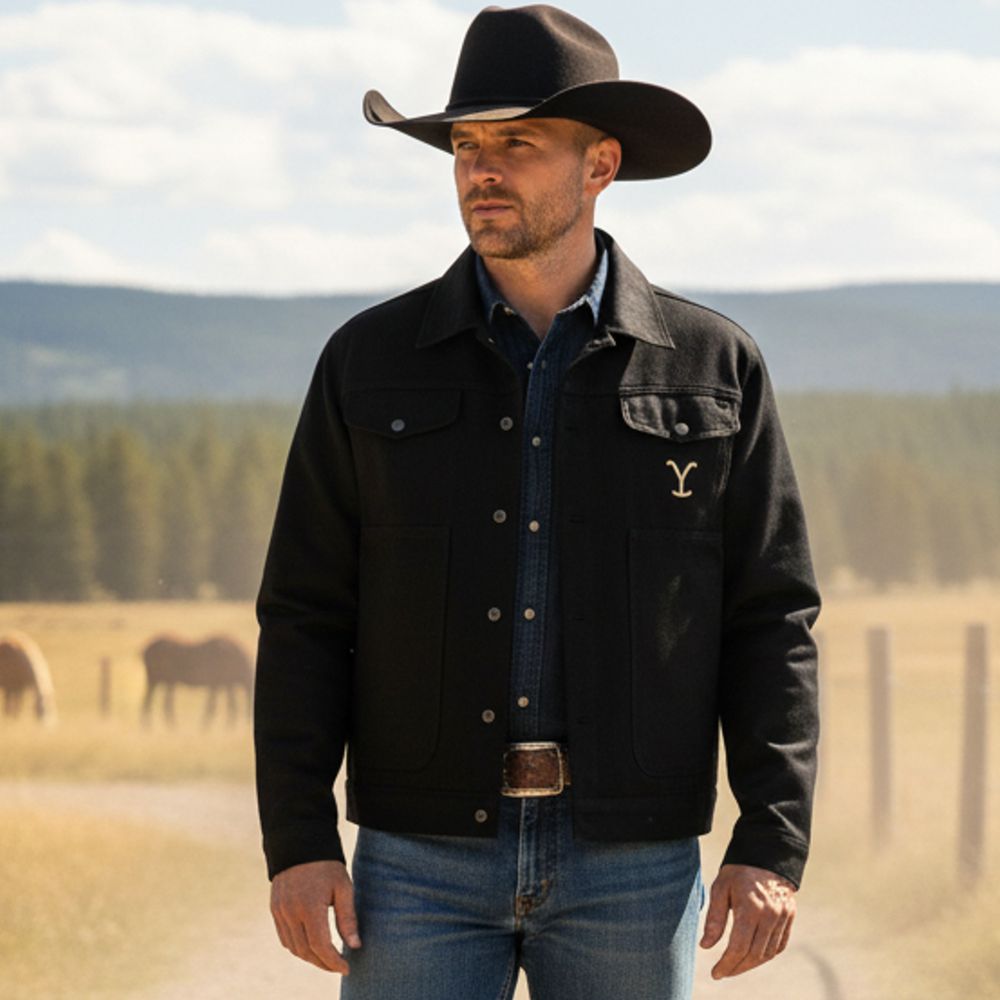 Western-Jacke aus Canvas - Yellowstone Collection - Carter