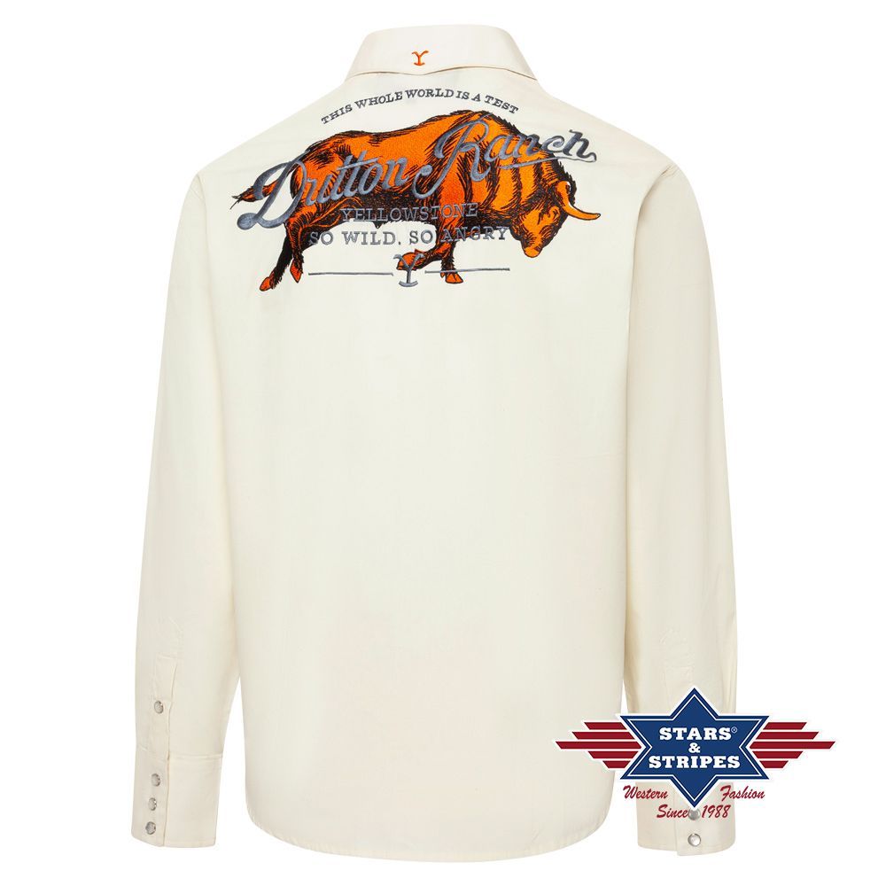 Reduziert - Westernhemd - Yellowstone Collection - So Wild, So Angry, Größe M