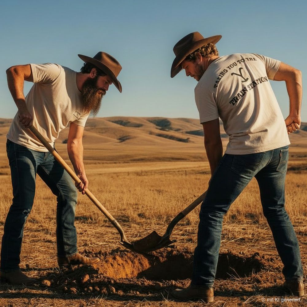 Western Unisex T-Shirt - Yellowstone Collection - Train Station