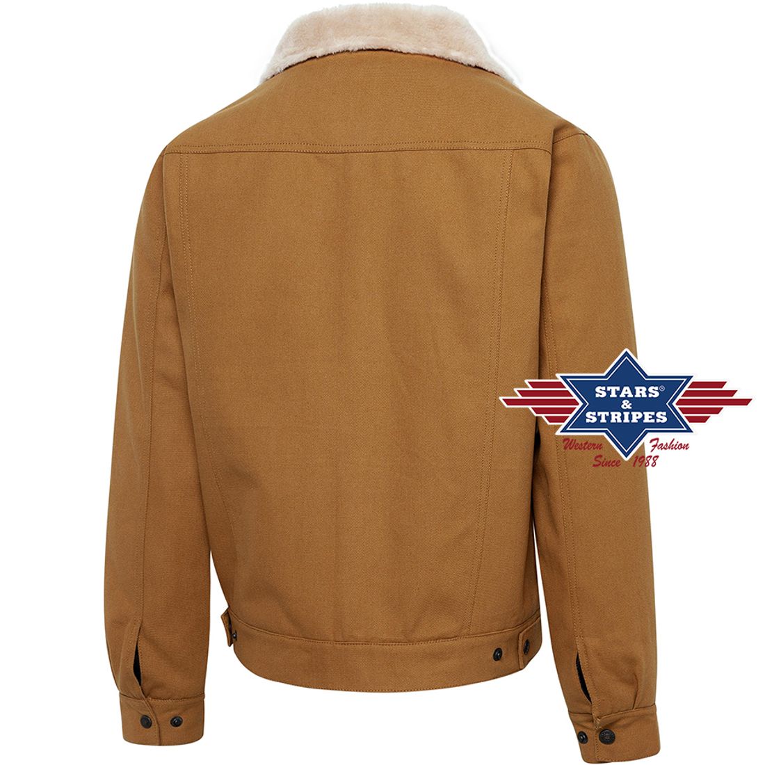 Warm gefütterte Western-Jacke aus Canvas - Carson