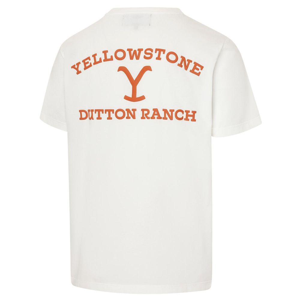 Western Unisex T-Shirt - Yellowstone Collection - Dutton Ranch Brand, Beige