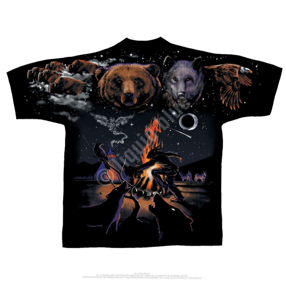 Liquid Blue Indianer T-Shirt - Indian Bear