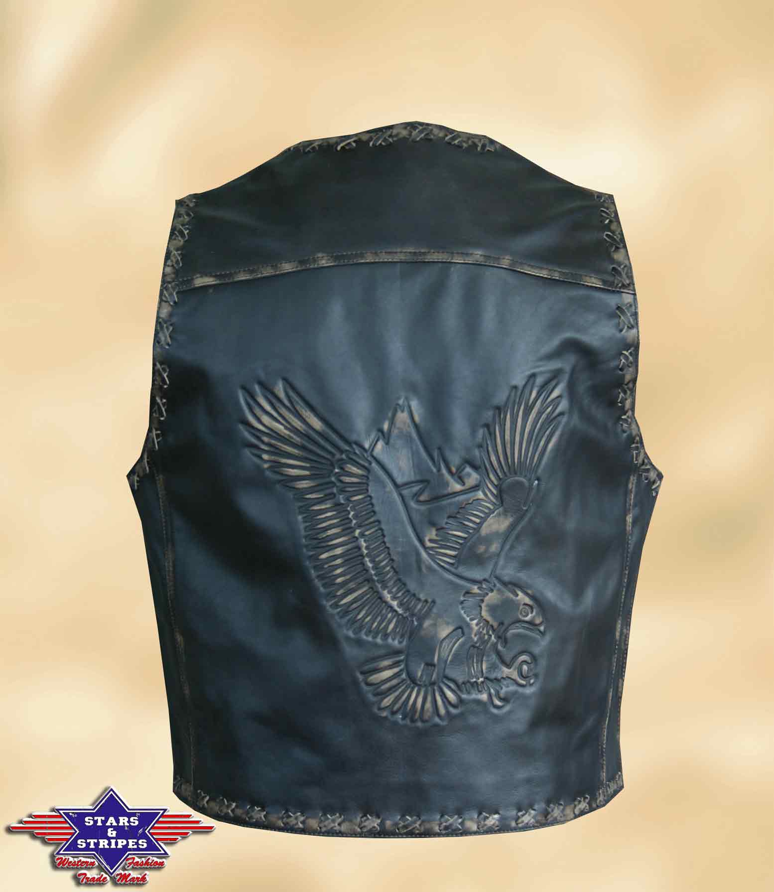 Herren Lederweste von Stars & Stripes - Hondo