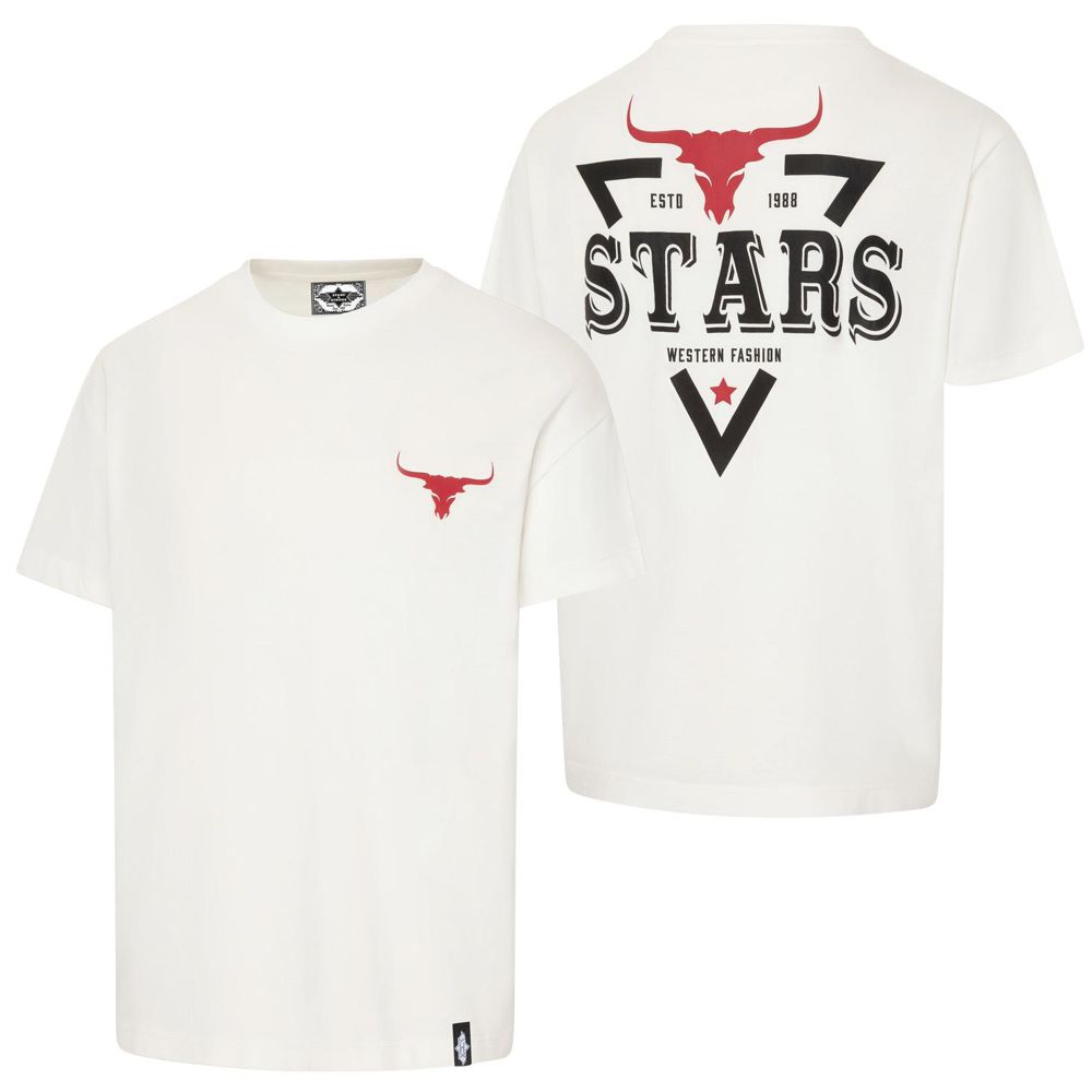 Western Unisex T-Shirt - Stars Longhorn