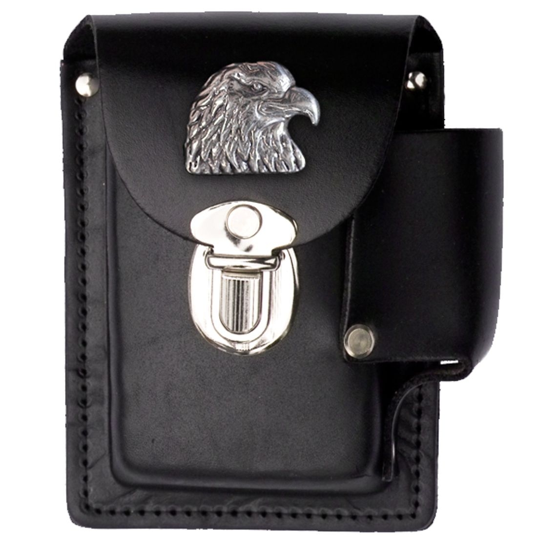 Gürteltasche für Zigaretten und Feuerzeug - Eagle, Schwarz