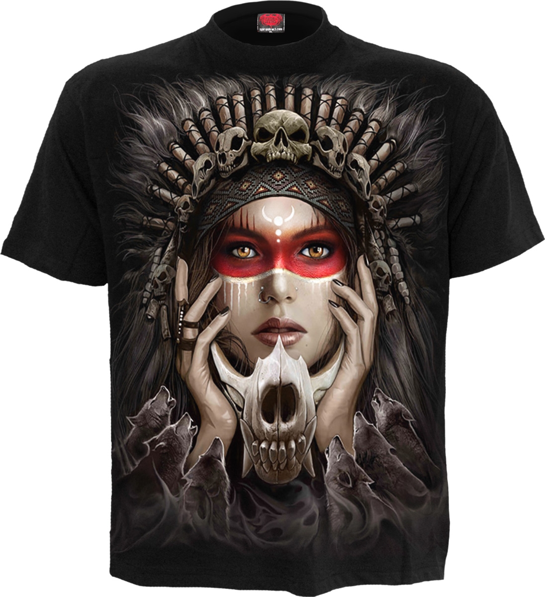 Reduziert - Spiral T-Shirt - Cry Of The Wolf, Größe 2XL