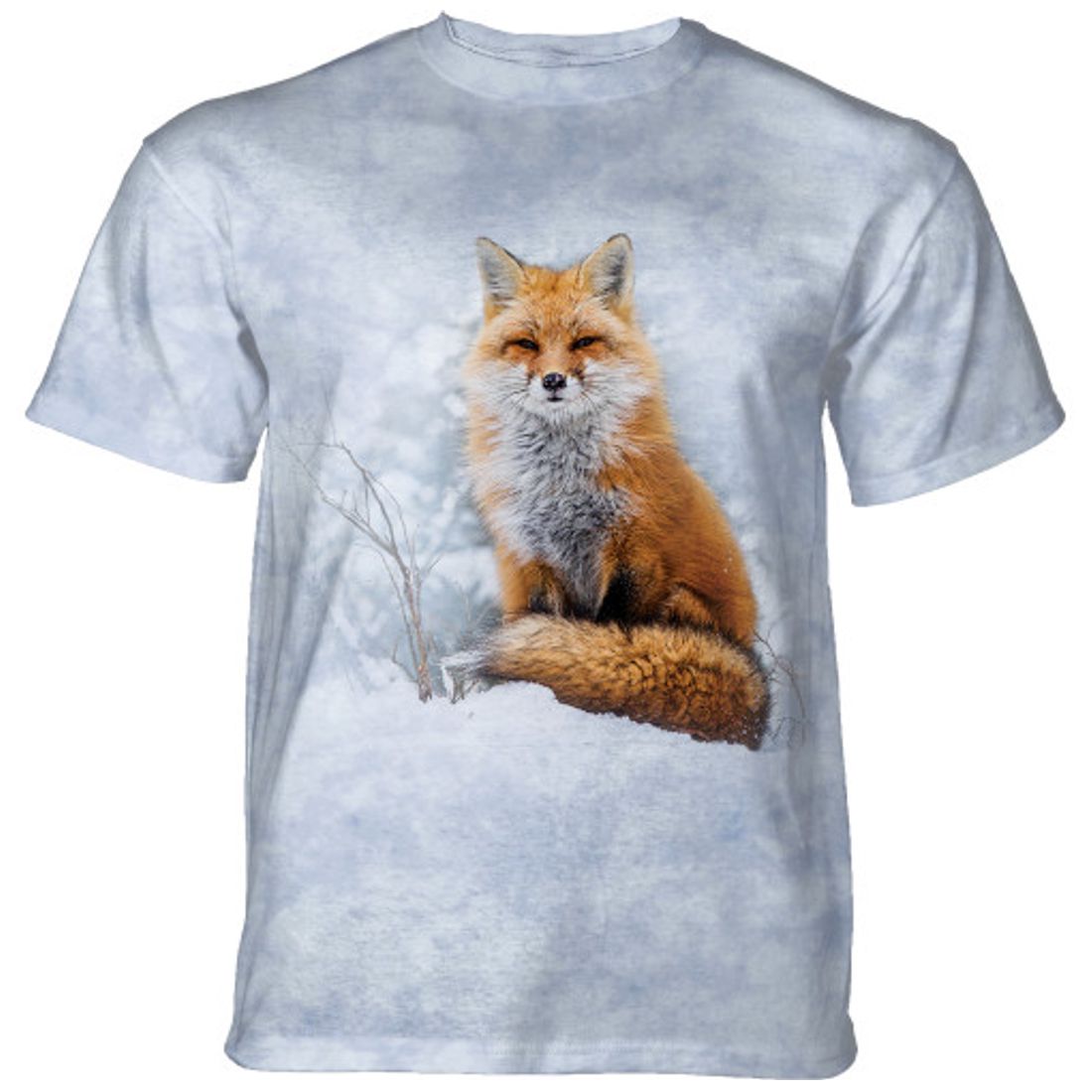 Reduziert - The Mountain Kinder T-Shirt - Red Fox In Winter, Größe S (98 - 104)