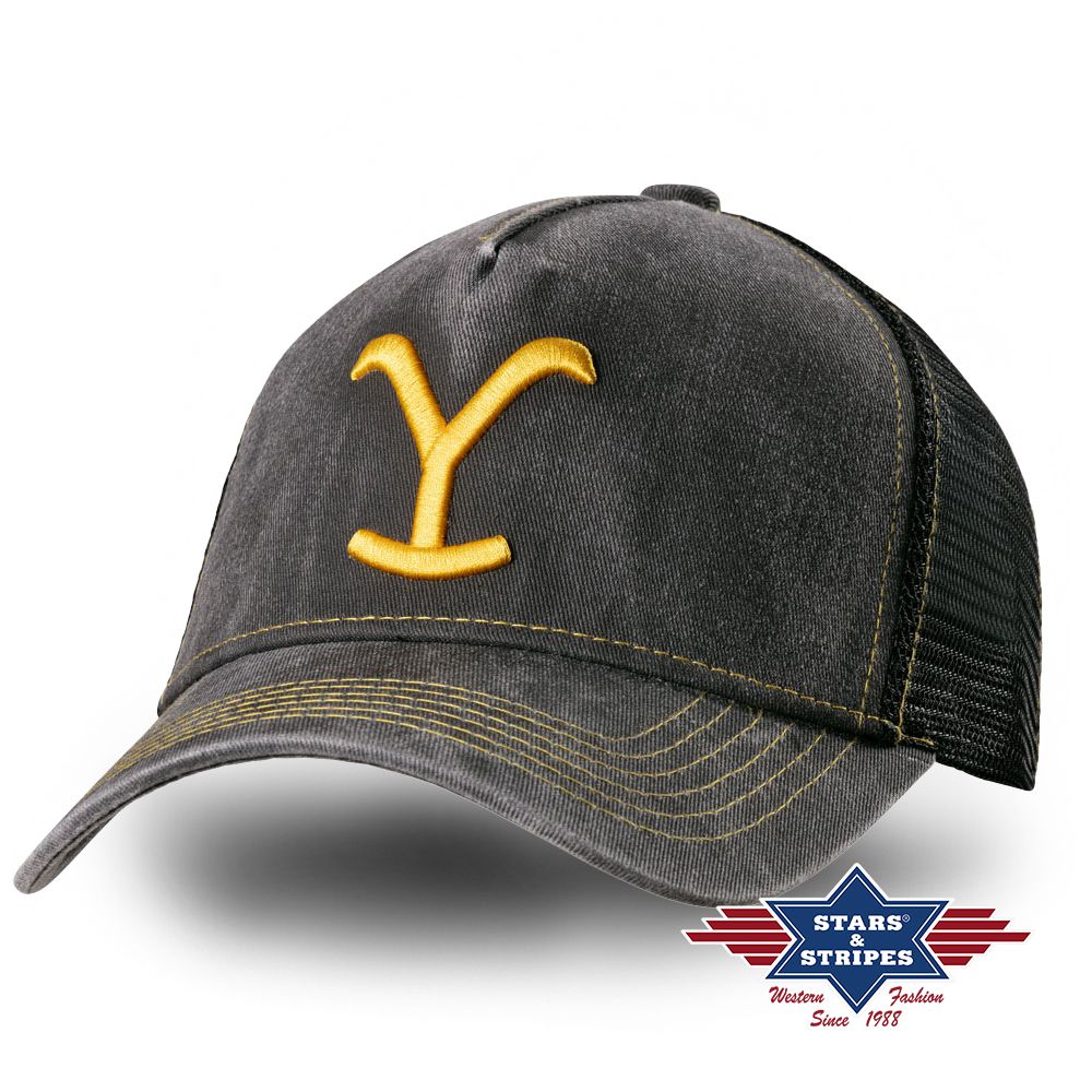 Western Mesh Basecap - Yellowstone Collection - Grey Brand