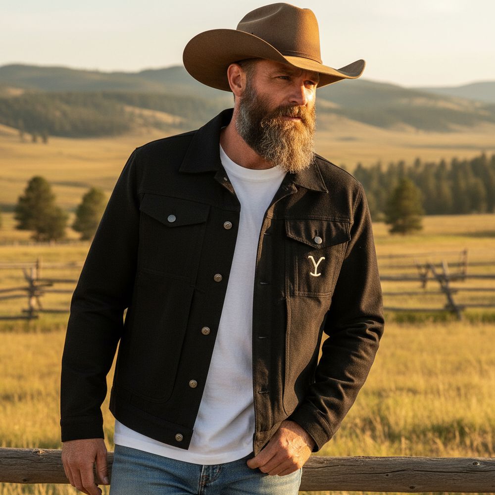 Western-Jacke aus Canvas - Yellowstone Collection - Carter