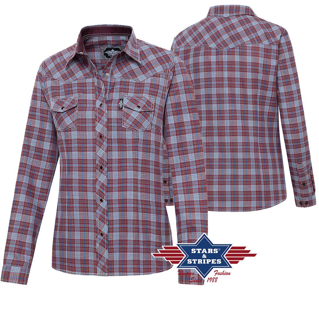 Reduziert - Westernbluse - Darleen, Größe XL