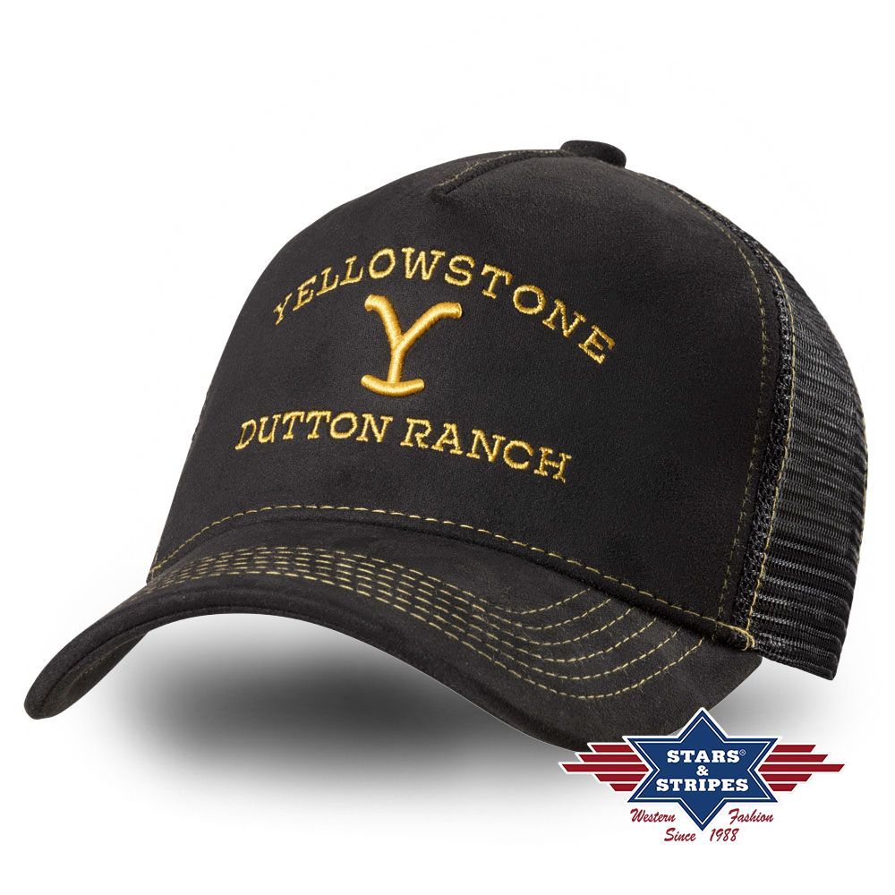 Western Mesh Basecap - Yellowstone Collection - Black Brand
