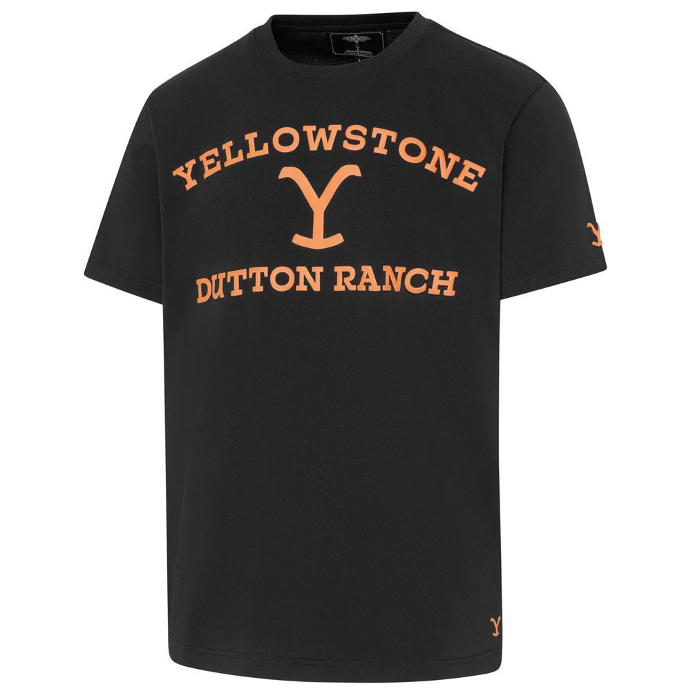 Western Unisex T-Shirt - Yellowstone Collection - Dutton Ranch Brand, Schwarz