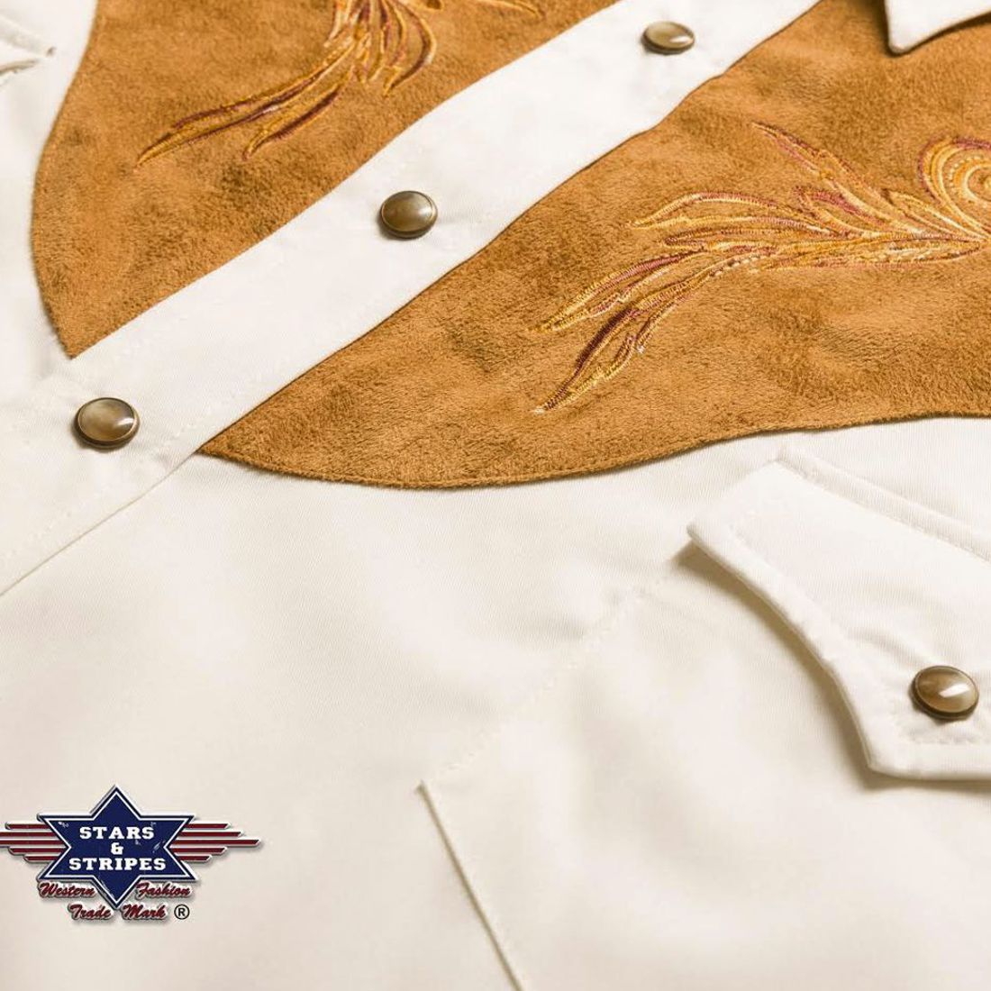 Reduziert - Westernhemd von Stars & Stripes - Boston, Größe XL